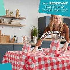 40 In. x 100 Ft. Red Gingham Table Roll | Case of 6