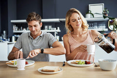 8 Oz. White Glazed Coffee Cup w/ Handle | 8 Count