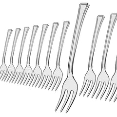 Exquisite Clear Plastic Tasting Forks 100 Count - 4 in.