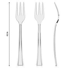 Exquisite Clear Plastic Tasting Forks | 500 Count