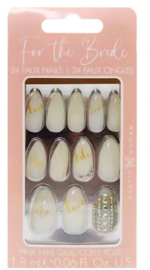 Bride-to-Be Decorative Fake Nails