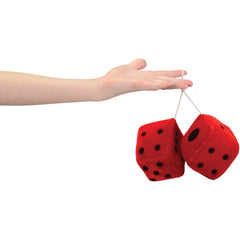 Large Plush Dice 3In - 12 Count