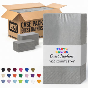 Silver Guest Towel Napkins | 1920 Count Case