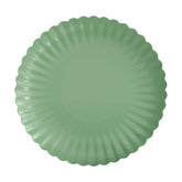 10.5 In. Scalloped Paper Plates - Matcha | 10 Count