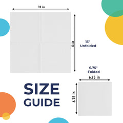 White Luncheon Napkins | 1800 Count