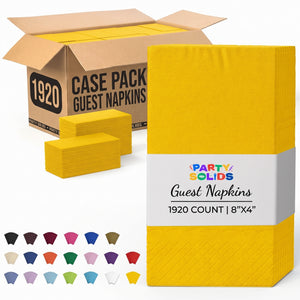 Yellow Guest Towel Napkins | 1920 Count Case