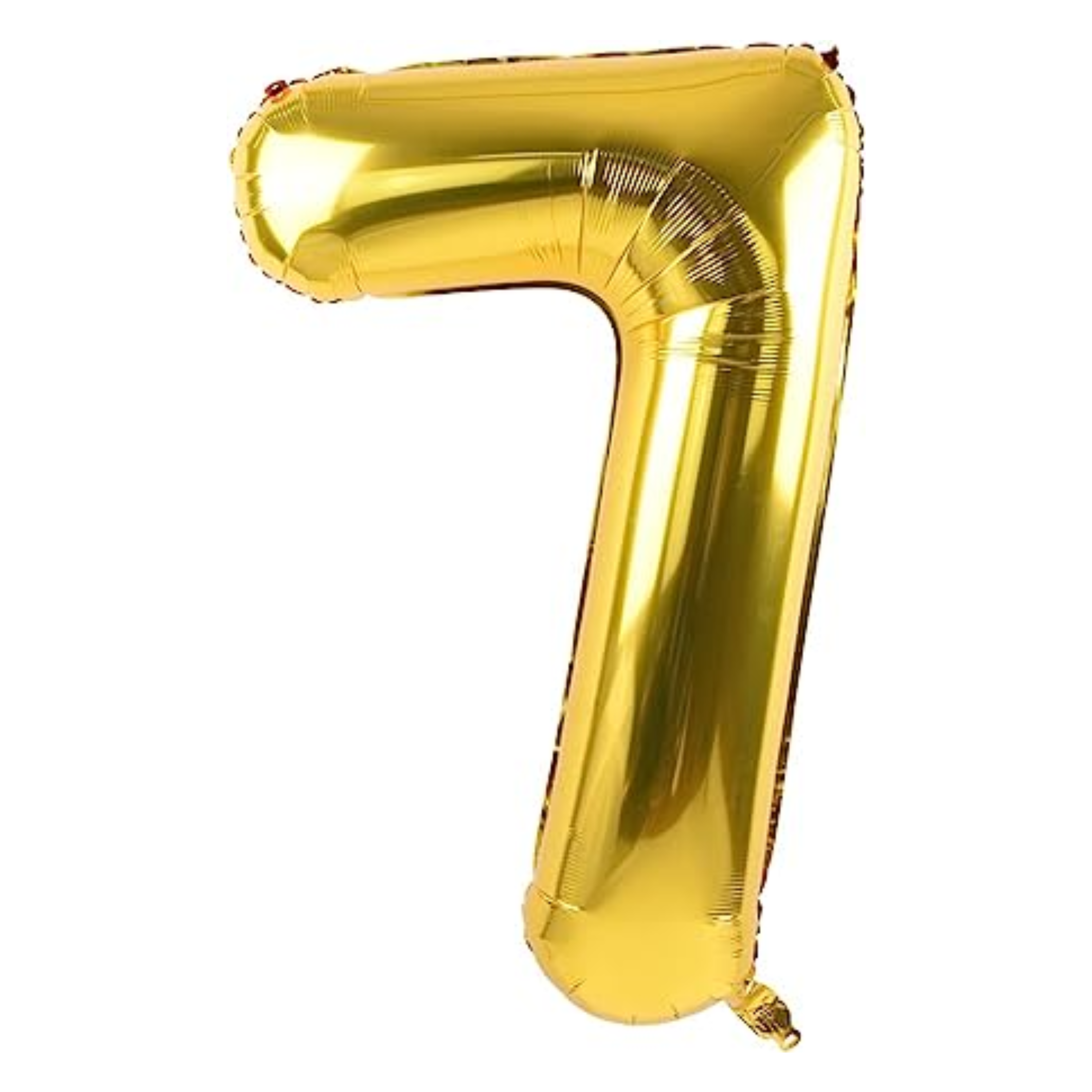 34" Number 7 Gold Mylar Balloon