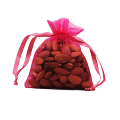 4in. x 5in. Cerise Sheer Organza Pouch (12)