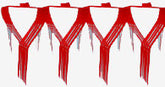 Red Drop Fringe Garland 20in. x 12'