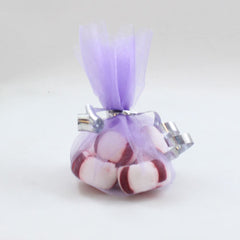 9 In. Lavender Scalloped Edge Organza Bag Doilies | 25 Count