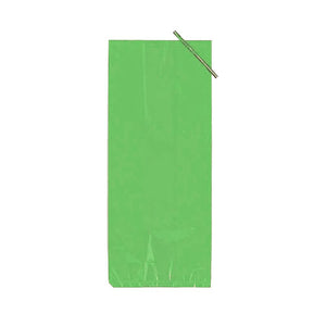 4in. x 9in. Lime Green Poly Bags (48)