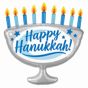 Hanukkah Balloons – Festive Blue & White Balloon Decor for Hanukkah Celebrations