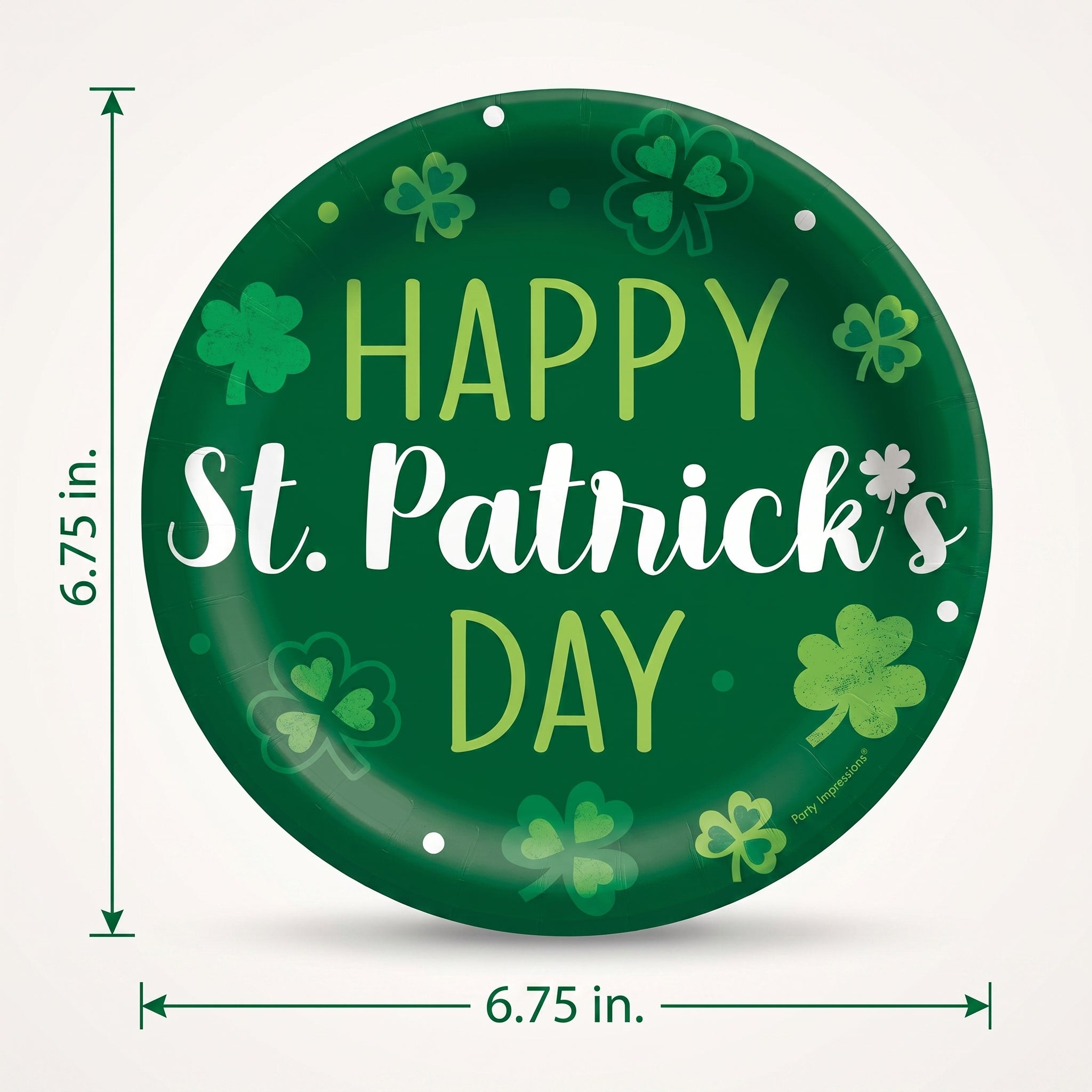 St. Patrick's Day Irish Blessings Paper Plates - 6.75"
