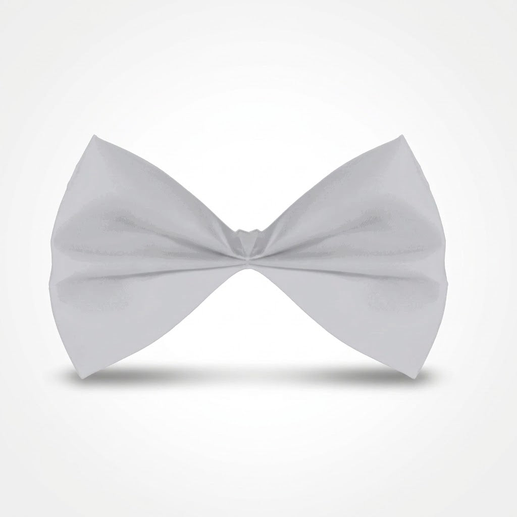 Silver Bow Tie Costume Accessory