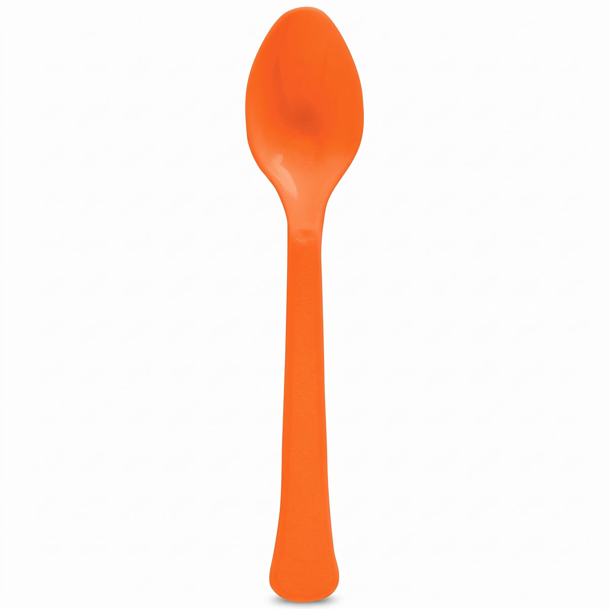 Vibrant Orange Plastic Spoon - 7.5 in.