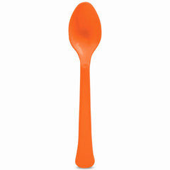 Vibrant Orange Plastic Spoon - 7.5 in.