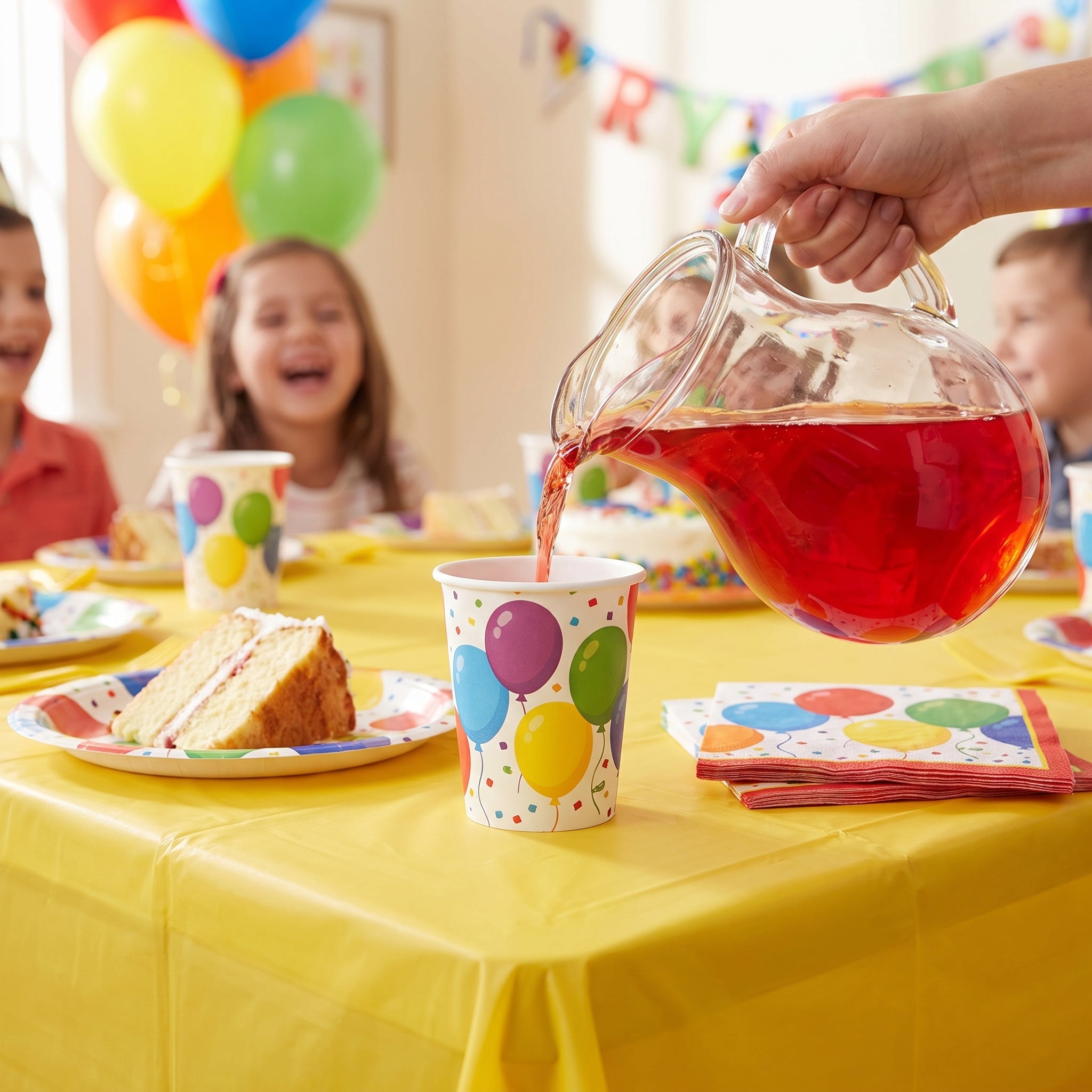 Colorful Balloon Print 9 oz. Paper Cups