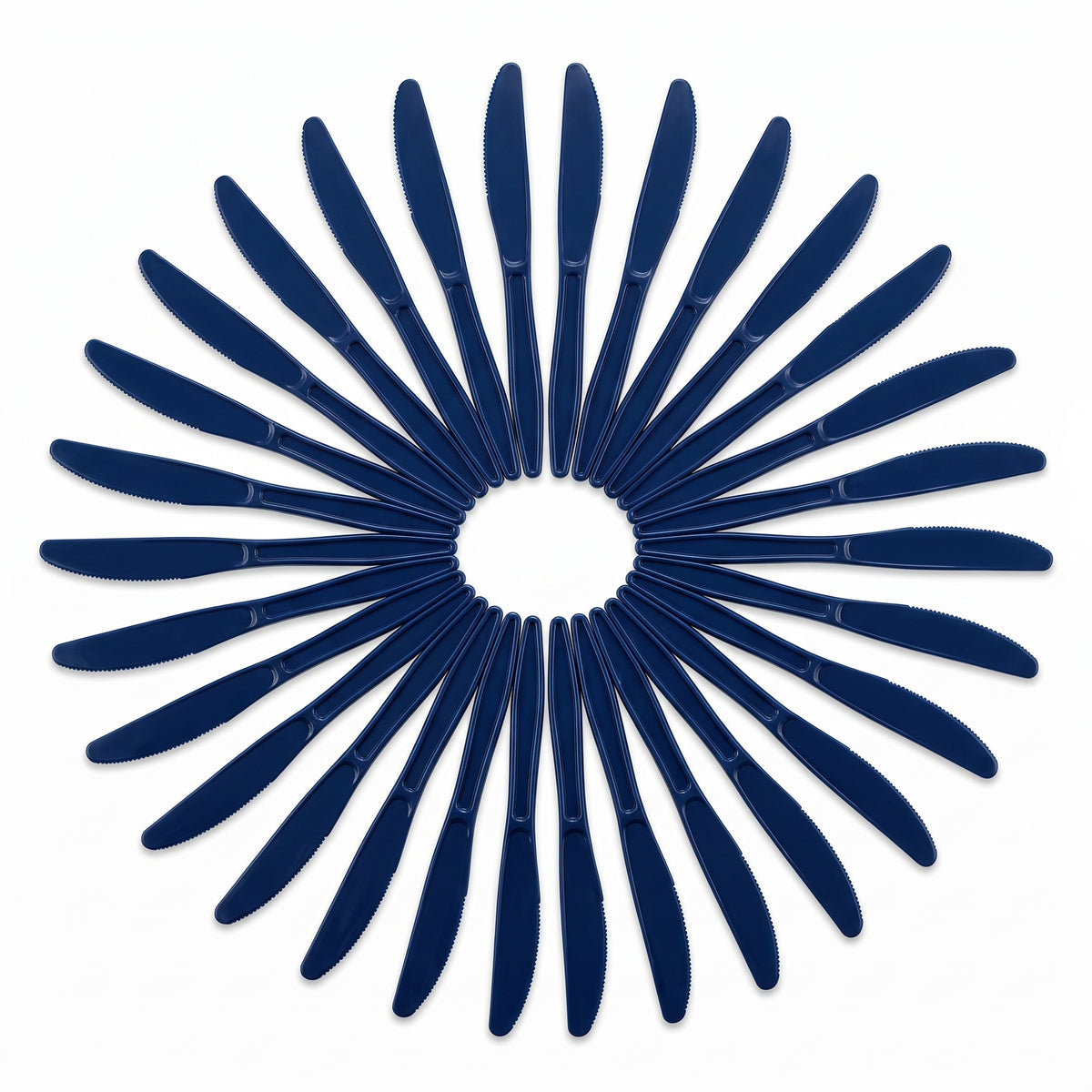 Navy Blue Plastic Knives - 7.5 In. | 20 Count