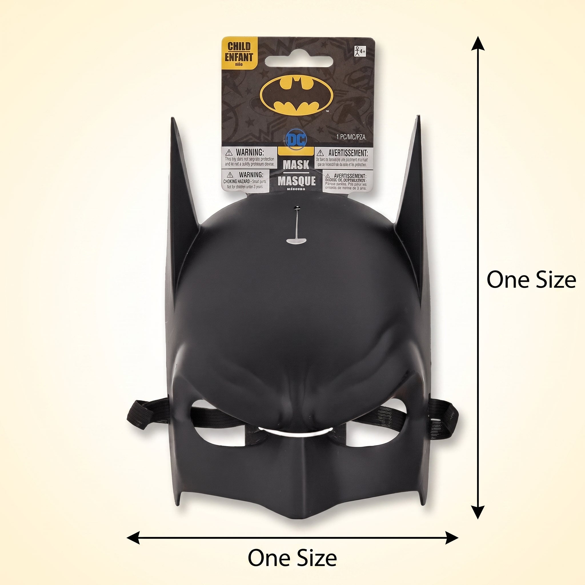Batman Child Half Face Mask - Costume Accessory