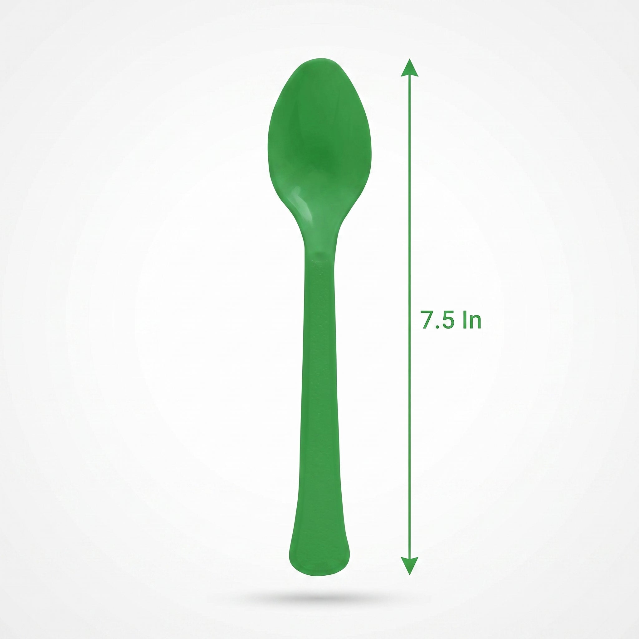 Festive Green Plastic Spoon - 7.5 in.