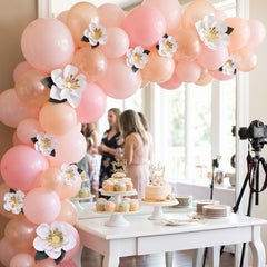 White Flower Accent Balloon Decor Kit - 12 Pack