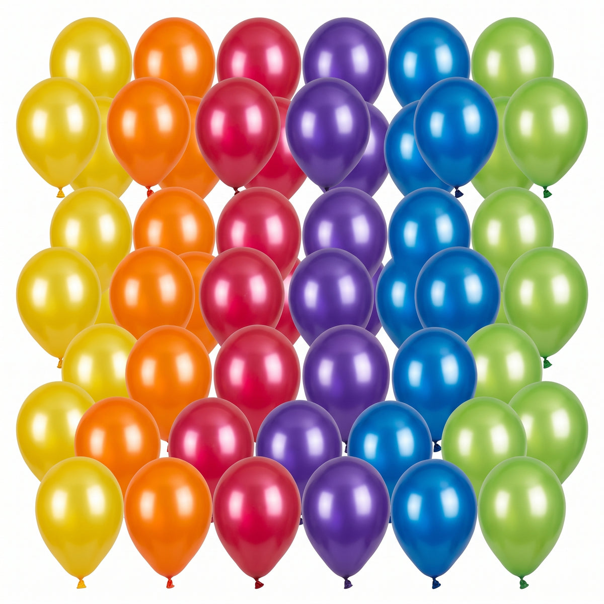 Assorted Pearl Latex Balloons - 72 Pack (12")