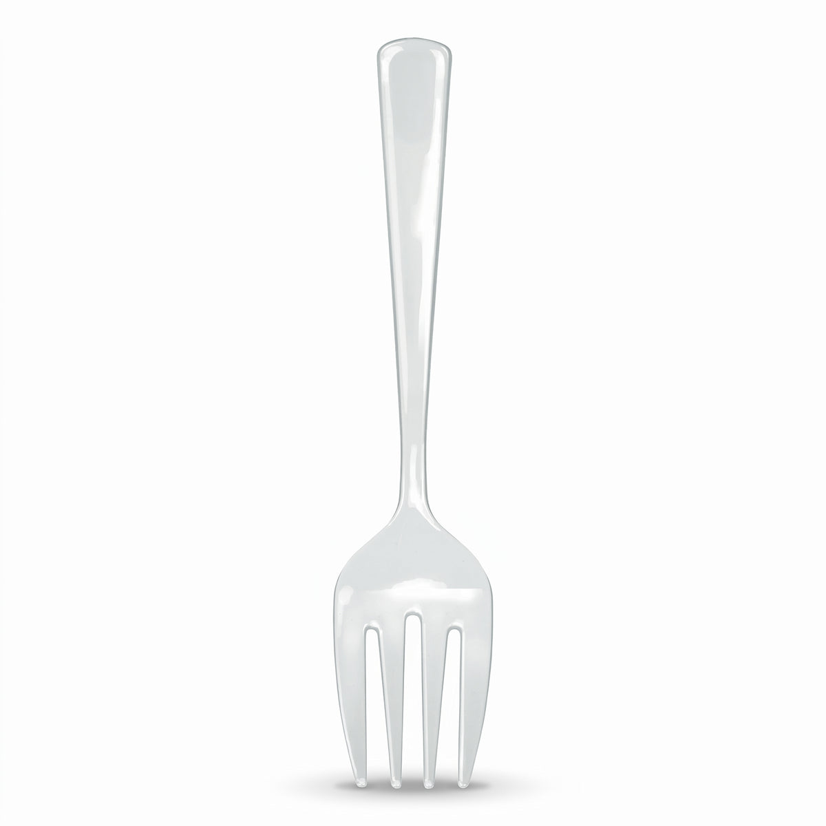 Elegant Clear Plastic Serving Forks - 9.75 In. | 2 Count