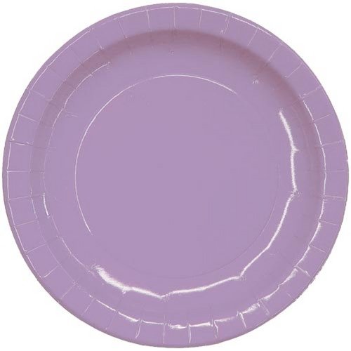 7 In. Lavender Paper Plates - 8 Count