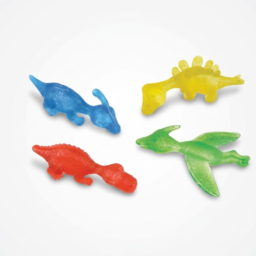 Dinosaur Flinger Toy Favors, Multi-Colored, 8-Pack