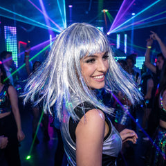 Silver Long Bob Wig - Trendy Costume Accessory for All Ages