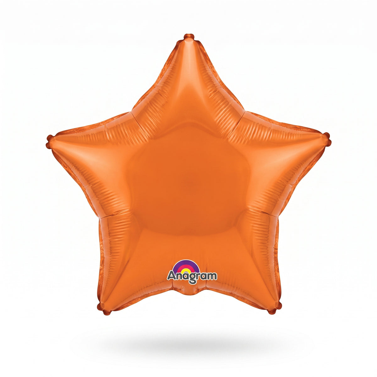 Vibrant Orange Star Foil Balloon - 19 Inches