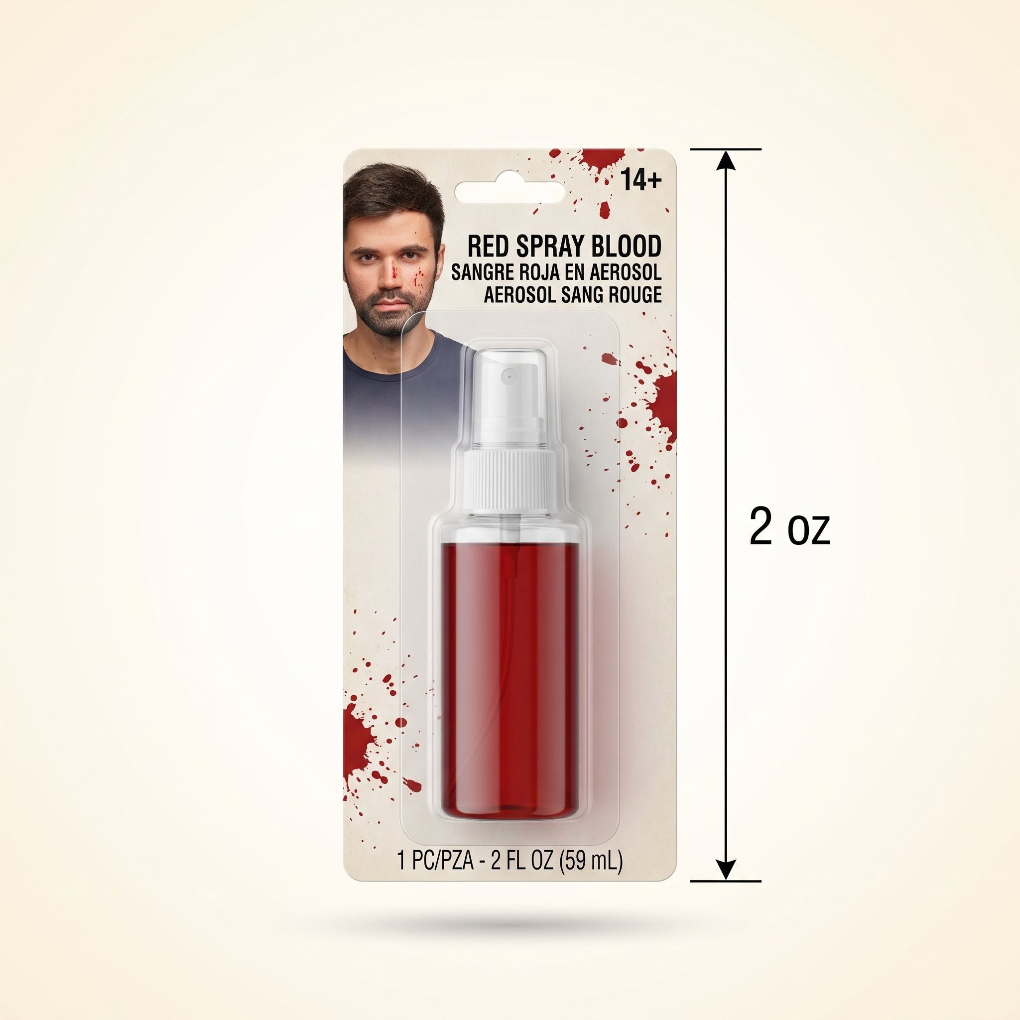 Blood Red Spray - Realistic Costume Accessory, 2 oz