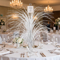 White Metallic Spray Centerpiece - 28 In.