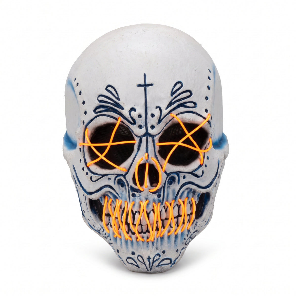 LED Mexican Catrin Skull Mask for Halloween