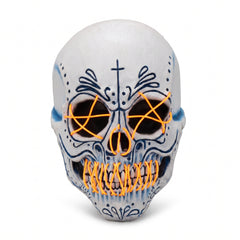 LED Mexican Catrin Skull Mask for Halloween