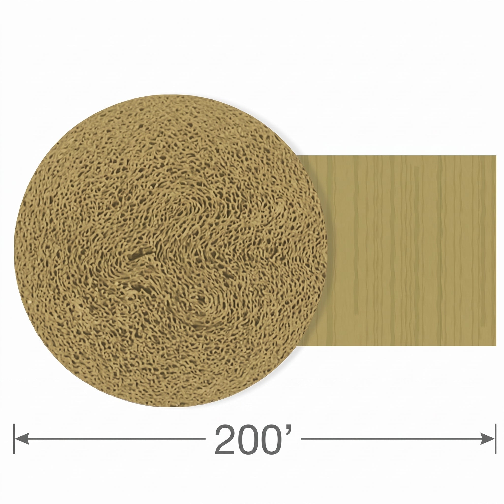 Gold Crepe Streamer - 200ft