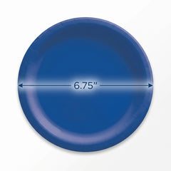Royal Blue 6.75" Round Paper Plates
