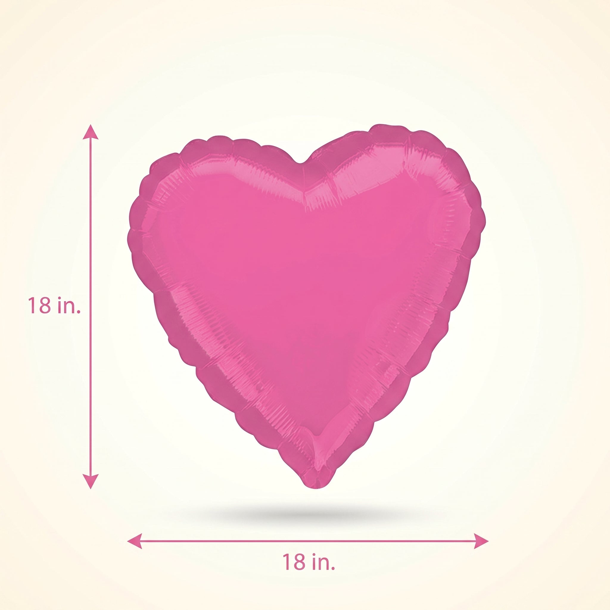 Bright Bubblegum Pink Heart Foil Balloon