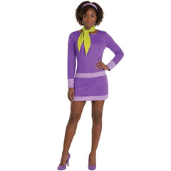 Scooby-Doo Daphne Costume - Adult S/M (Up to Size 8)