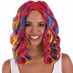 Vibrant Rainbow Body Wave Wig