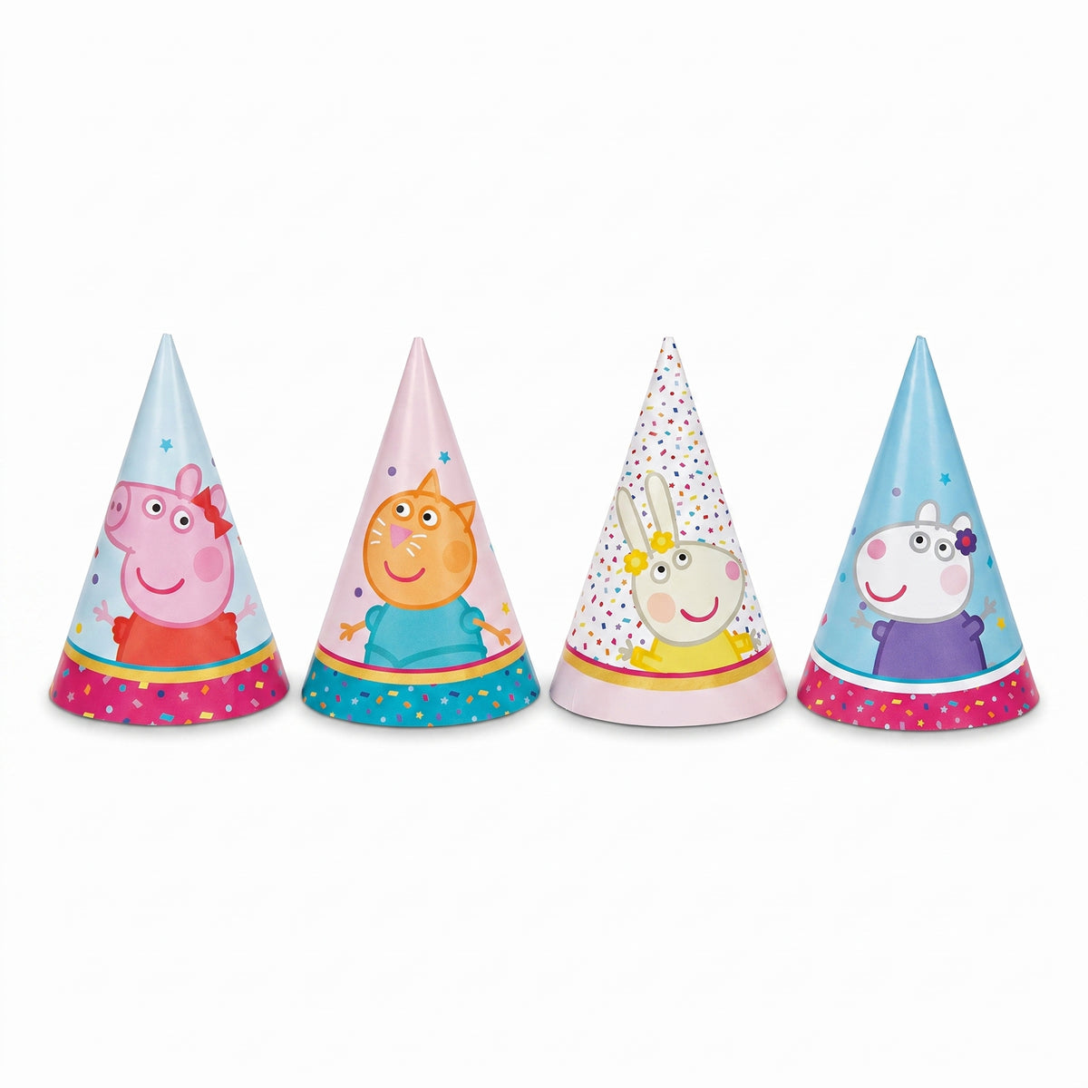 Peppa Pig Party Mini Hats - 8 Count