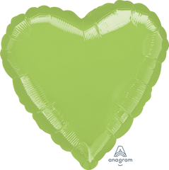 Kiwi Heart Foil Balloon - 18-Inch