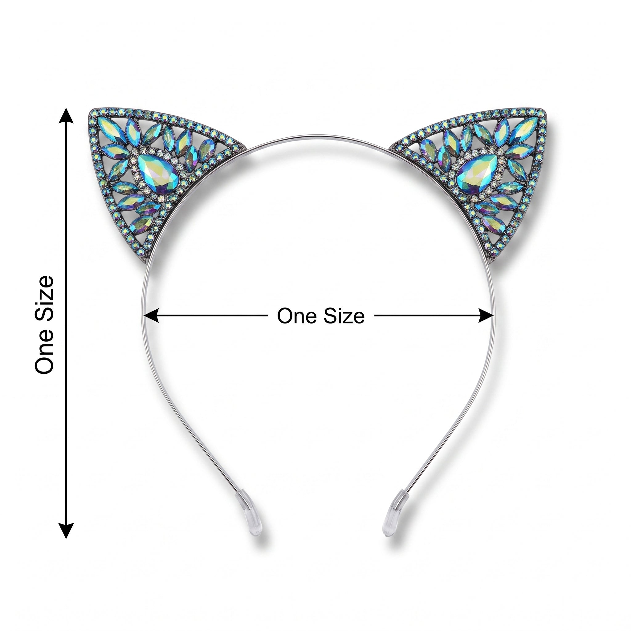 Rhinestone Cat Ears Halloween Headband