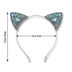 Rhinestone Cat Ears Halloween Headband