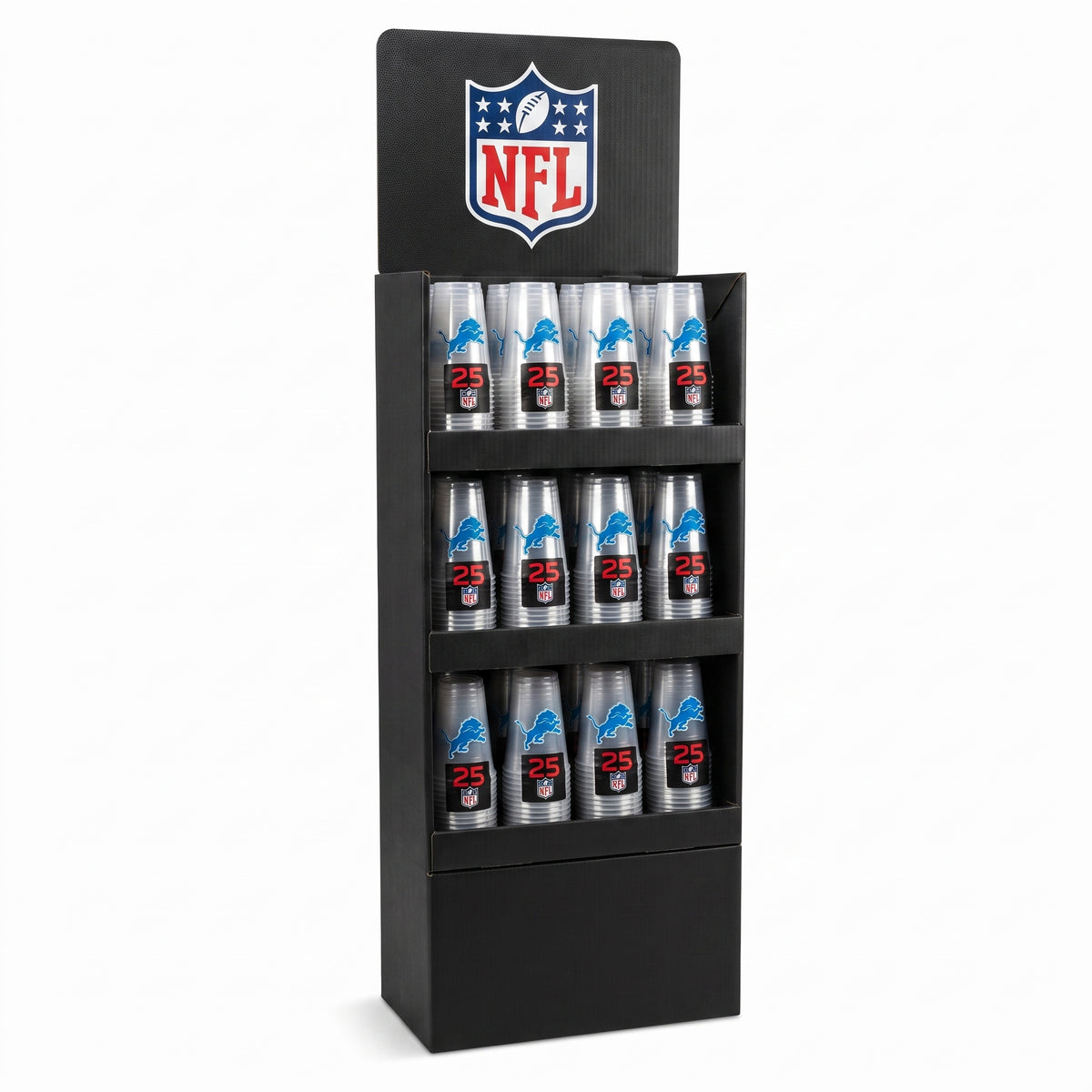 NFL Team 16oz Disposable Cups - Power Panel Display