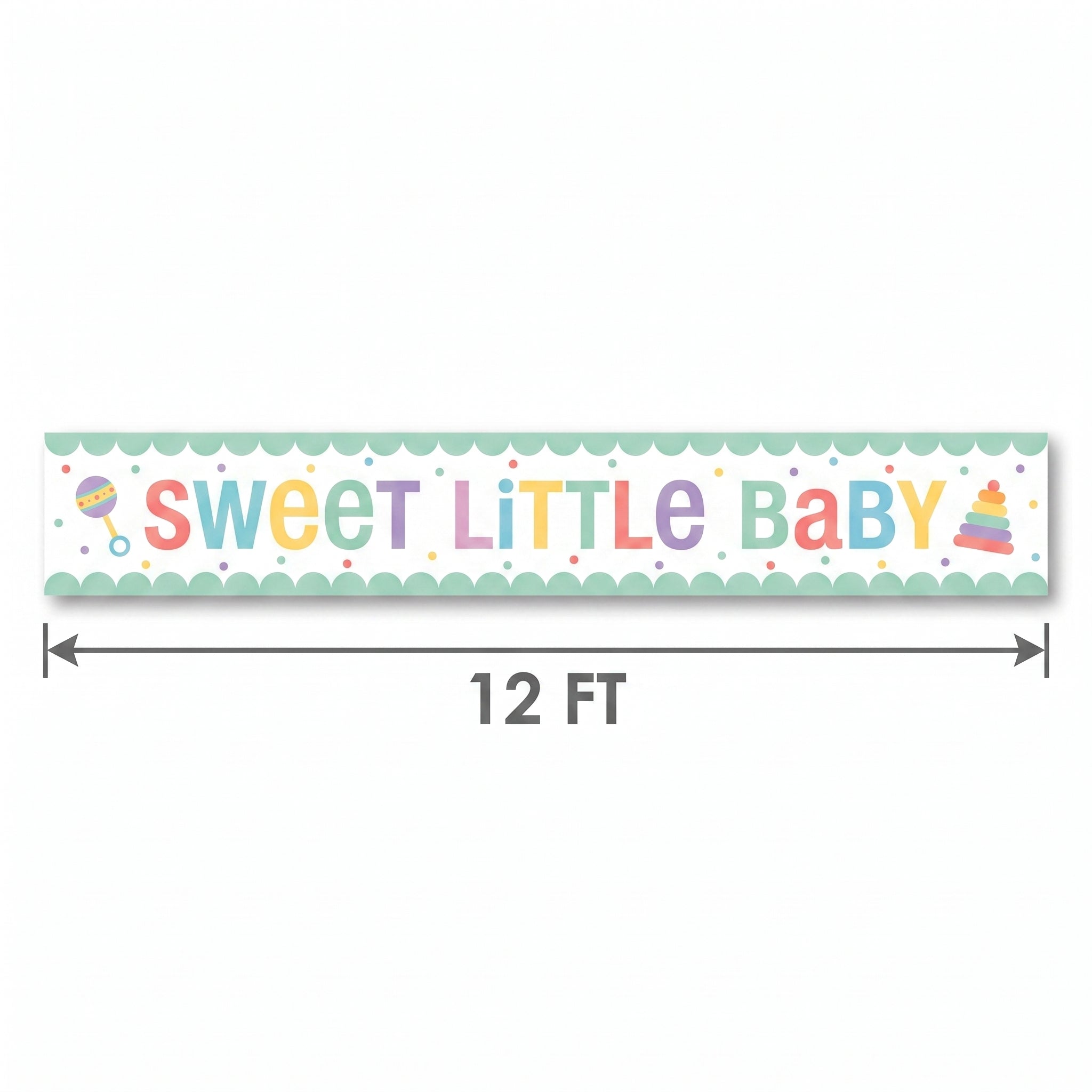 "Sweet Little Baby" Baby Shower Banner