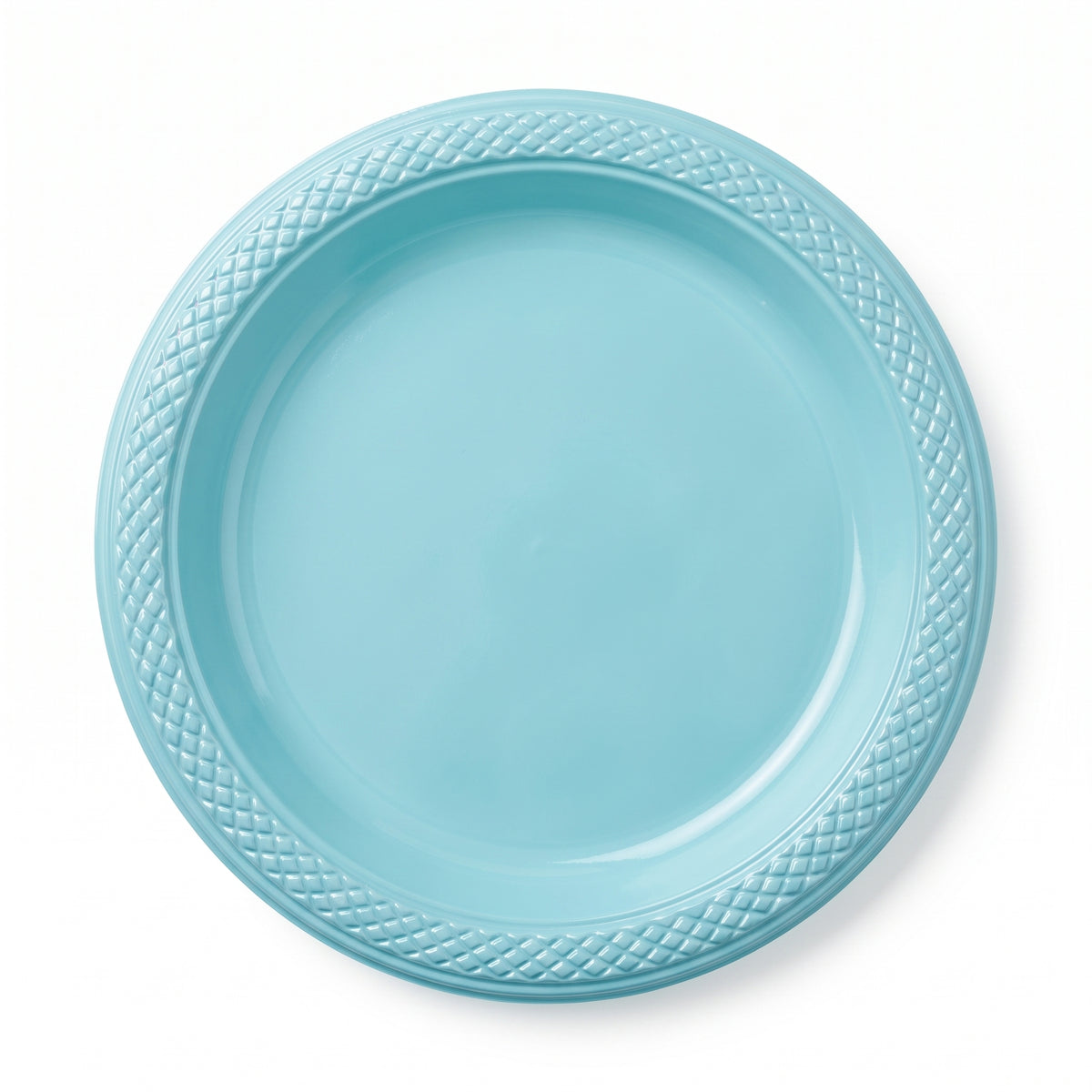 Robin's Egg Blue 9" Round Plastic Plates