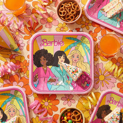 Vintage Barbie 9" Square Birthday Party Plates