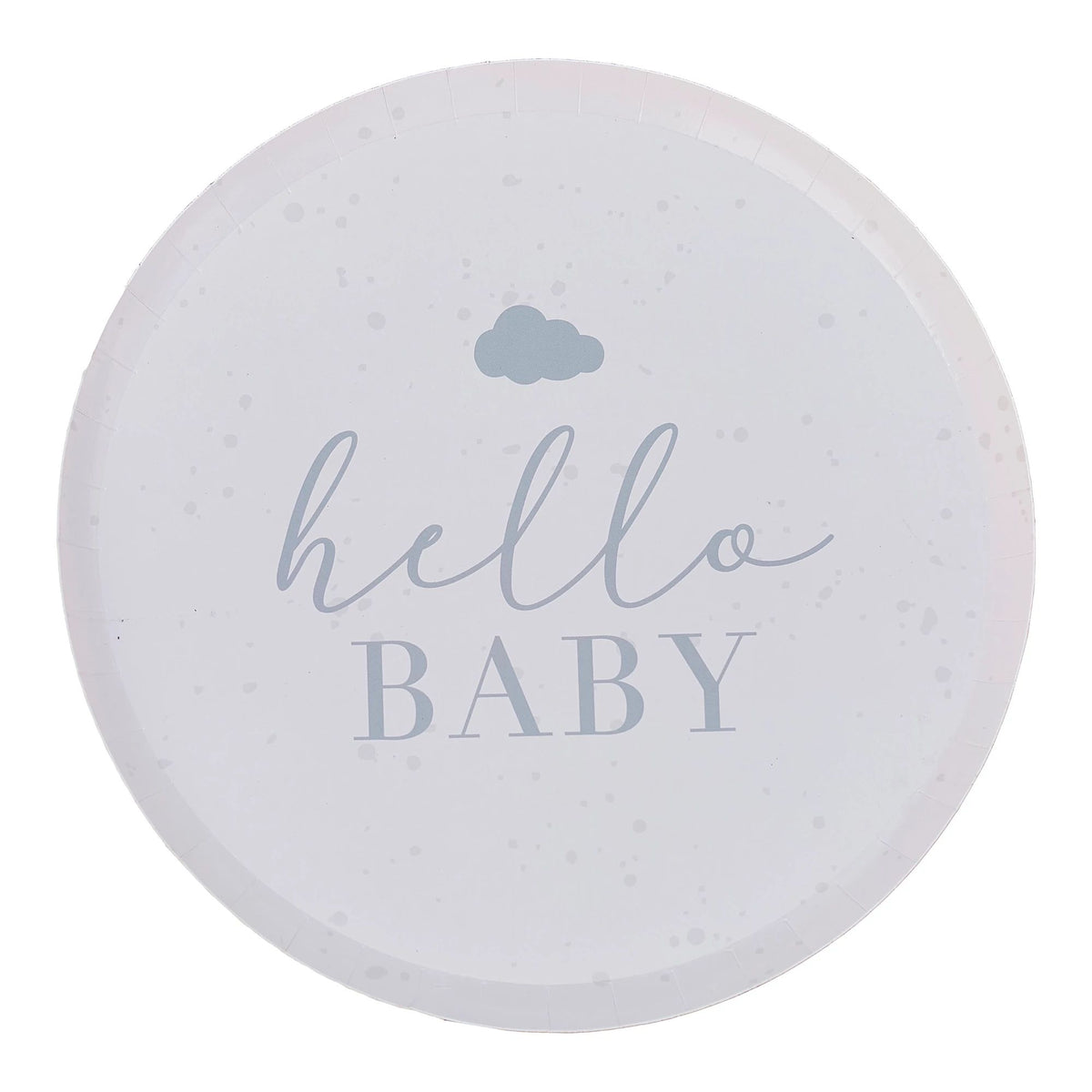 Ginger Ray "Hello Baby" Paper Plates - 10" Round