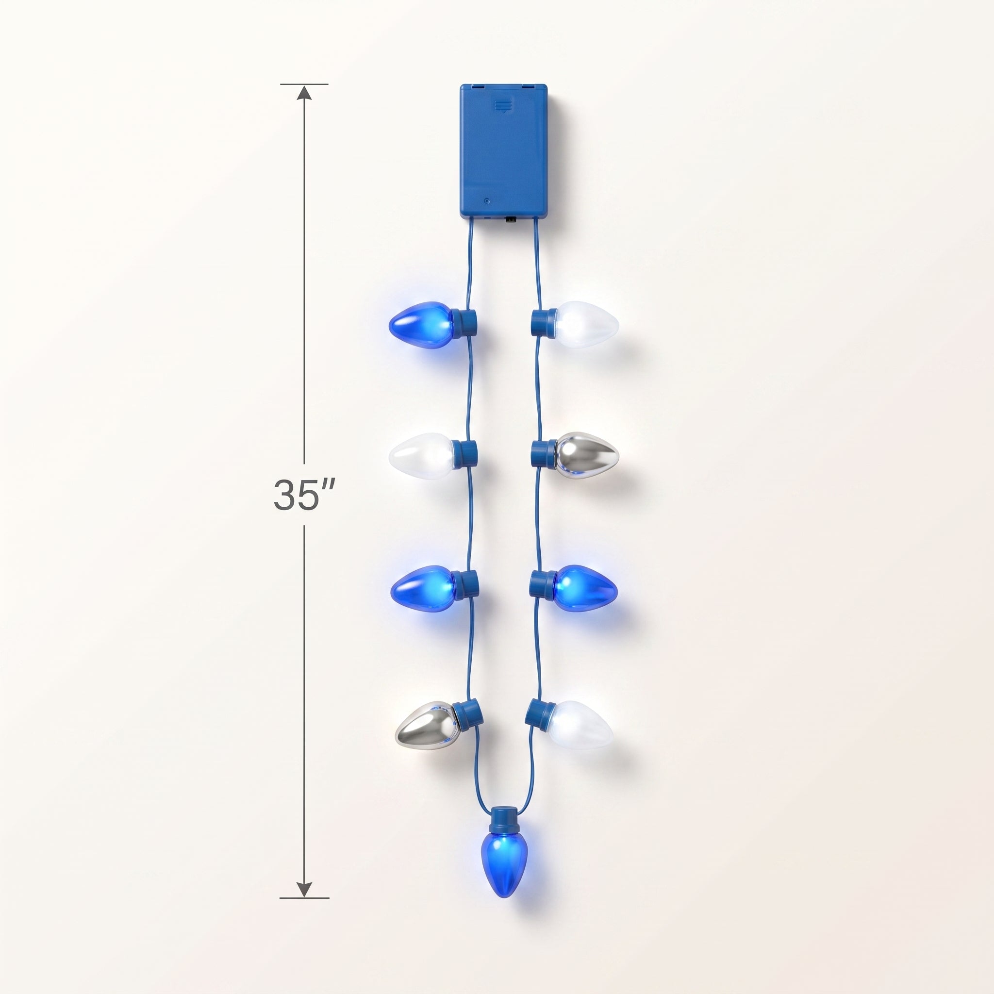 Hanukkah Light-Up Bulb Necklace